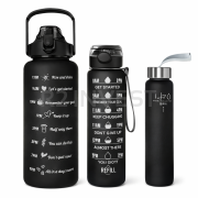 Zestaw bidonów 2000ml+900ml+300ml black