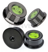 Weighting the vinyl record black