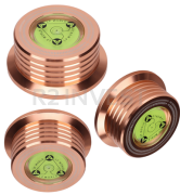 Weighting the vinyl record rose gold